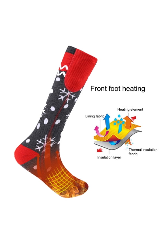 Socks,App Remote Winter Included Cold Weather 5000mah Reable Heated With Aiwei App Socks Men Women Aiwei App Remote Socks With Aiwei Winter Outdoors Thermal Socks With Heated Socks Siuke Red