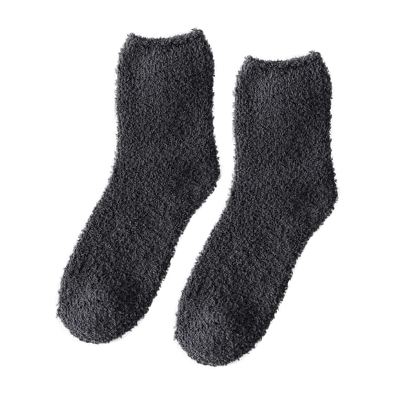Socks Breathable SoftComfortable Coral Fleece With Thicker and Warmer Floor for Women In Solid Colors Multicolor