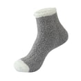 thumbnail image 1 of Socks Breathable SoftComfortable Womens Fuzzy Cozy Winter Cabin Slipper Warm Fleece Thick Comfy Gray, 1 of 1