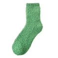 thumbnail image 1 of Socks Breathable SoftComfortable Womens Winter Coral Fleece Stripe Colorful Lightweight Athletic Casual Thermal Green, 1 of 7