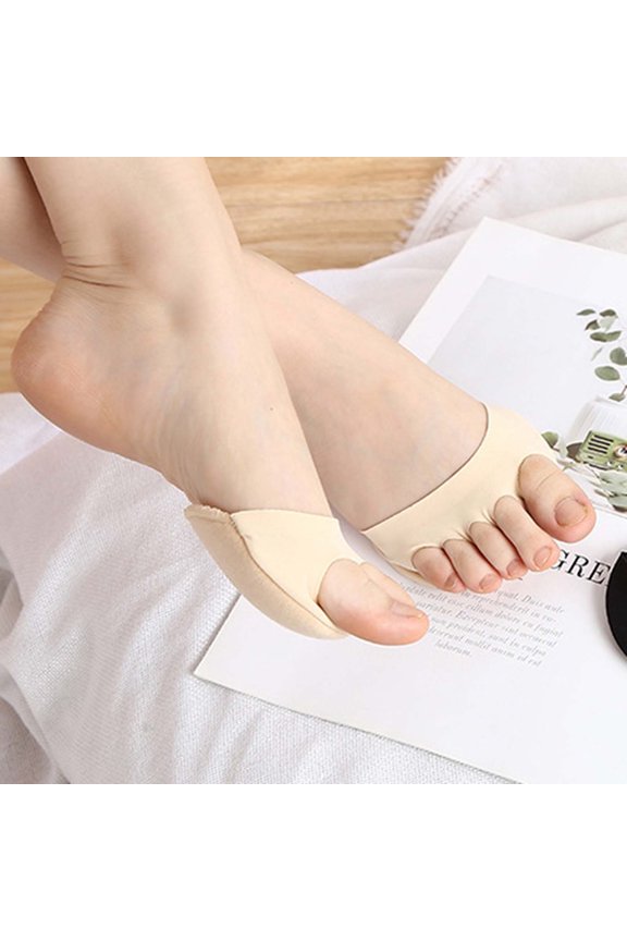 Socks Clearance 1 Pair Fabric Forefoot Pads - Comfortable Non-Slip Corrective Toe Women's High Heels Invisible Honeycomb