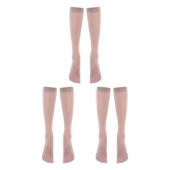 Socks Compression Comfort Socks For Women 3 Pairs Of Silk Thigh High Nylon For Party Tights Accessories