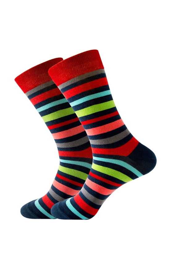 Socks Compression Comfort Socks For Women Adult Unisex Stripe Stripe Colorful Street Personality Medium