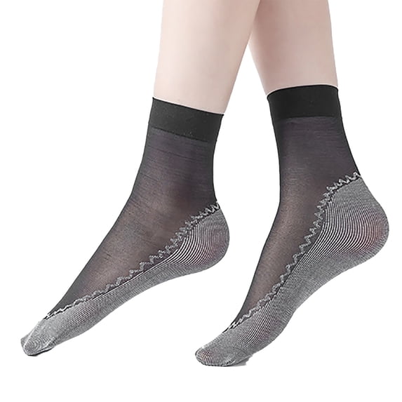 XUEMAO Socks For Women Fashion Clothing 10 Pack Nylon Ankle High Pantyhose