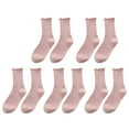 thumbnail image 1 of XUEMAO Socks For Women Fashion Clothing 5pc Ruffle Cuff Cute And Comfortable Knitted Ruffled For All Seasons, 1 of 7
