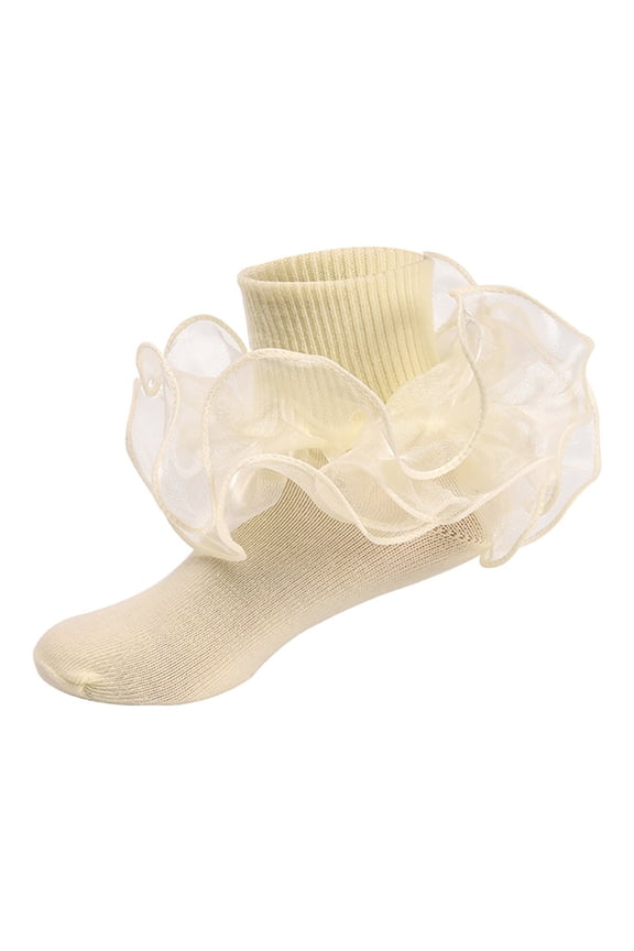 Socks For Women Fashion Clothing With Lace Ruffles Ankle Dance For Cute Baby Frilly en For