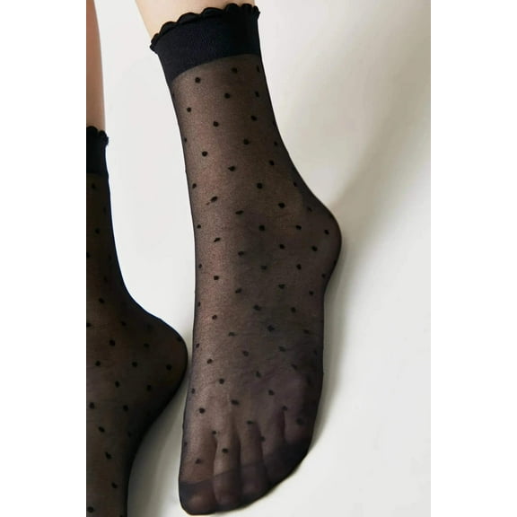 Socks Conte Fantasy - Polka Dot With a Cuff
