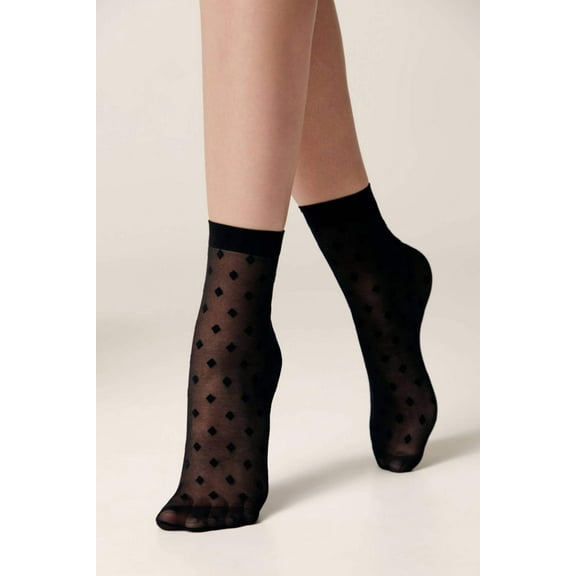 Socks Conte Fantasy - Small Diamond Pattern