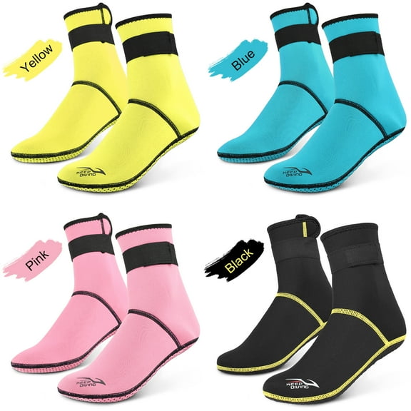 Socks Diving Socks 3mm Neoprene Beach Water Socks Thermal Wetsuit Boots Anti Slip Diving Socks For Rafting Snorkeling Sailing Swimming
