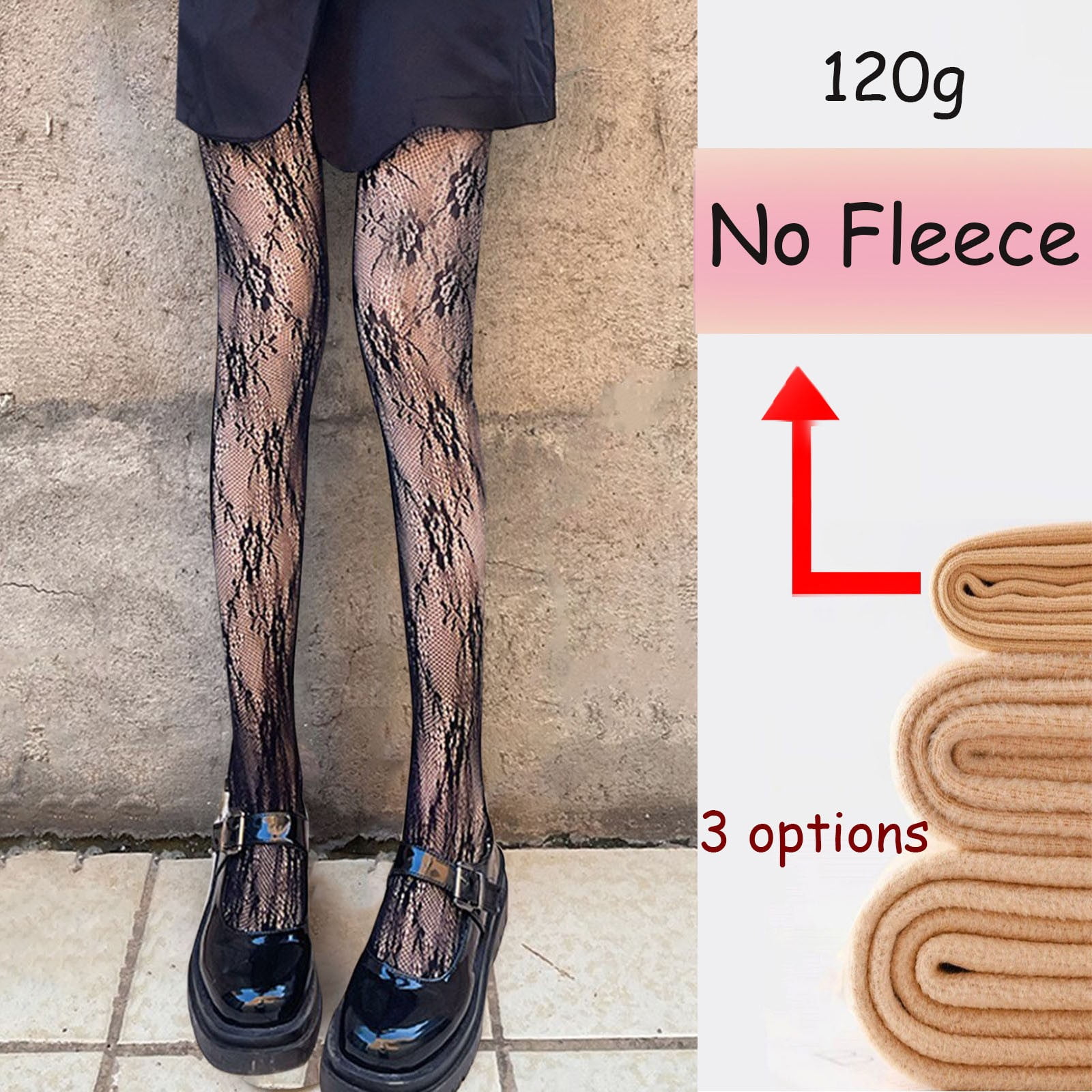 Socks Double Fabric Black Fishnet Stockings For Women Fish Net Women Tights Fishnet Tights Ladies One Size Fit All 120g Compression Socks For Women Walmart