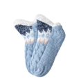 thumbnail image 1 of Socks Fashion Slipper Soft Slipper With Non Slip Thickening Adult Bottom Glue Warm Warm Fuzzy For Indoor Home Socks For Women, 1 of 3