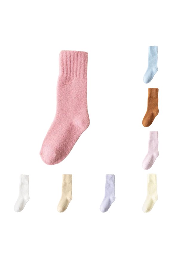Socks Fashionable Pattern and Solid Color Thickened Warm and Comfortable In Autumn and Winter Indoor and Outdoor Children Socks Compression Stocking for Women Garter Panties Footlocker Edgy Vamp