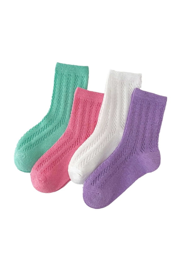 Socks Floor Socks Summer Socks Cartoon Thin Breathable Autumn Cartoon Fashion 4pcs Stud Socks Toddler No Show Socks Boys Socks for Boys Athletic Socks for Kids Boys Large Socks No Show Boys
