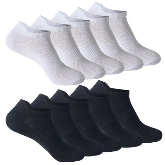 Socks For Women 10 Pair Summer Sports Casual Solid Color Breathable Sweat Absorbing Thin Socks Socks
