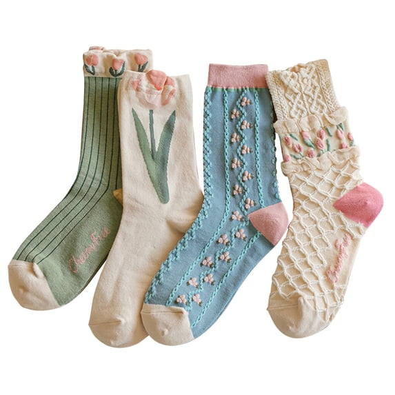 Socks For Women Comfort Breathable Coton Crew Socks