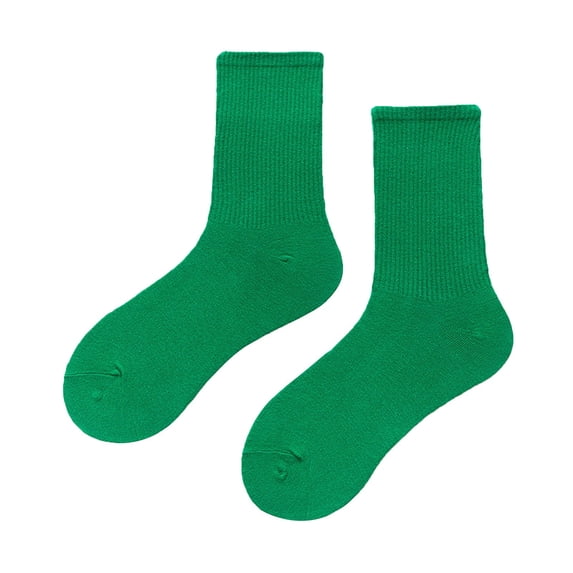 Socks For Women Comfort Breathable Solid Color Medium Tube Light And Thin Candy Colored Multi Colored Four Season Soft Crew Socks