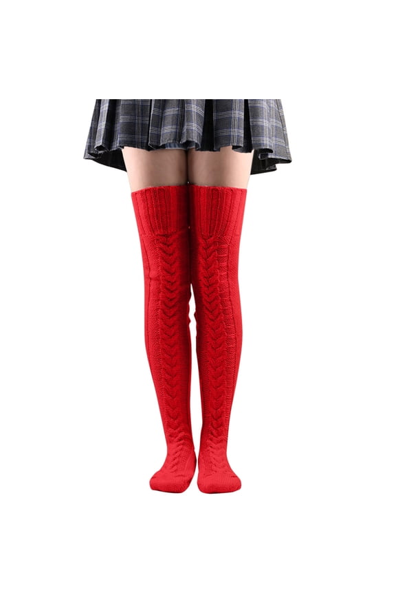 Socks For Women Knit Leg Stocking Thigh Long Warmers Knee Cable Boot Socks Over Socks Socks