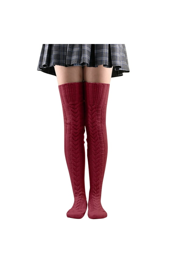 Socks For Women Knit Leg Stocking Thigh Long Warmers Knee Cable Boot Socks Over Socks Socks