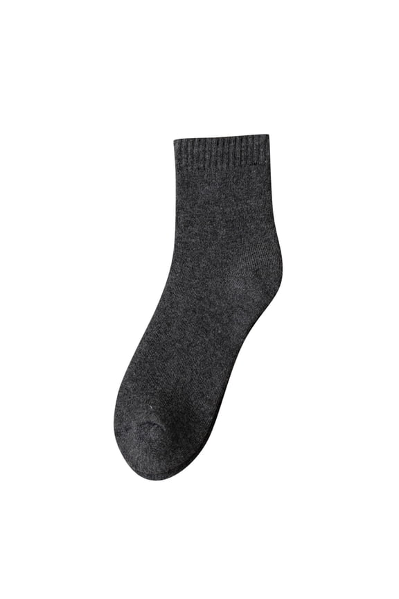 Socks For Women Socks In Autumn And Winter Plus Velvet Padded Warm Towel Socks Solid Color Ladies Long Cotton Socks Gifts For Socks