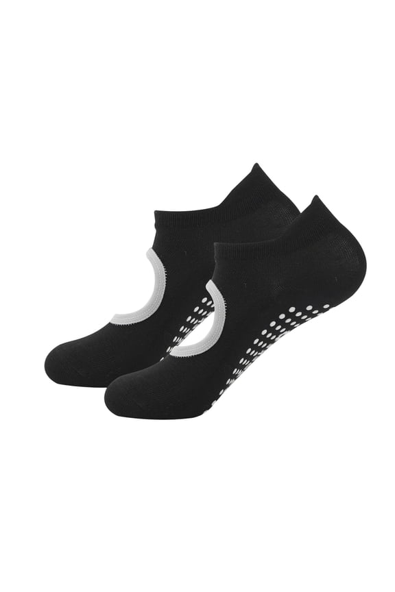 Socks For Women Solid Color Fashion Socks Expose Instep Breathable Socks With Silicone Non-Slip