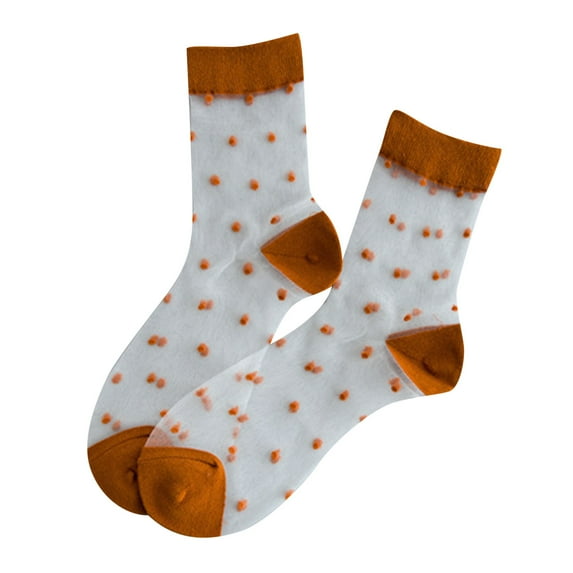 Socks For Women Spring And Summer Tube Stockings Stockings Polka Dot Transparent Comfortable Stockings Socks