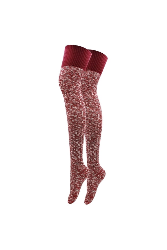 Socks For Women Thigh High Cotton Knitted Winter Boot Sock Vintage Warm Extra Long Leg Warmer Over The Knee High Stocking Socks