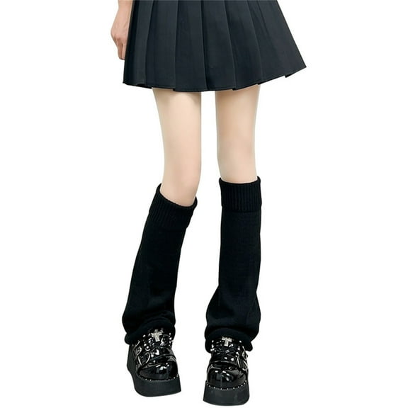 Socks Girls Japanese Leg Warmers Kawaii Knit Boot Socks 90s Solid Striped Gothic Crochet Leg WarmersSocks For Women