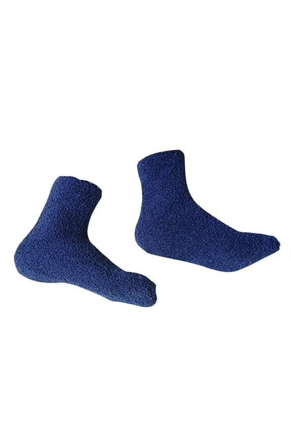 Socks Men Sole Insoles Heel Pads for Shoes House Slippers Man Blue