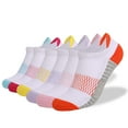thumbnail image 1 of Socks Men Unisex Ankle Socks - 6 Pack No Show Socks for Women & Men with Heel Tab Breathable for Sports Work Multicolor S, 1 of 8