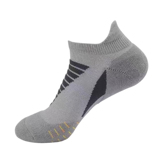 Socks for Men and Women AURORADY Breathable Cut Sports Socks for Men Women Lightweight Athletic Ankle Socks for Running Gym Fitness Grey One Size Socks