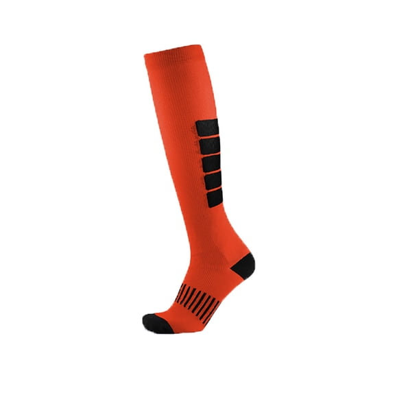 Socks for Men and Women Unisex Socks Fitness Exercise Pressure Socks Massage Rope Yoga Leg Socks Running Sports Protective Muscle Compression Socks, Orange-L