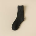 thumbnail image 1 of Socks Mens Women's Solid Color Mid Calf Socks Socks Women Ankle Black One Size, 1 of 2