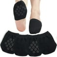 thumbnail image 1 of Socks No Show Liner Half Socks for Women Seamless Grip Non Slip Socks Hidden Toe Covers Socks for Mule 4/8 Pairs, 1 of 6
