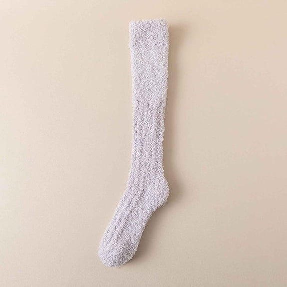 Socks No Show Womens Slipper Socks Winter Warm Fleece Lined Socks Cozy Soft Thick Fuzzy Christmas Socks Gym Socks Purple One Size