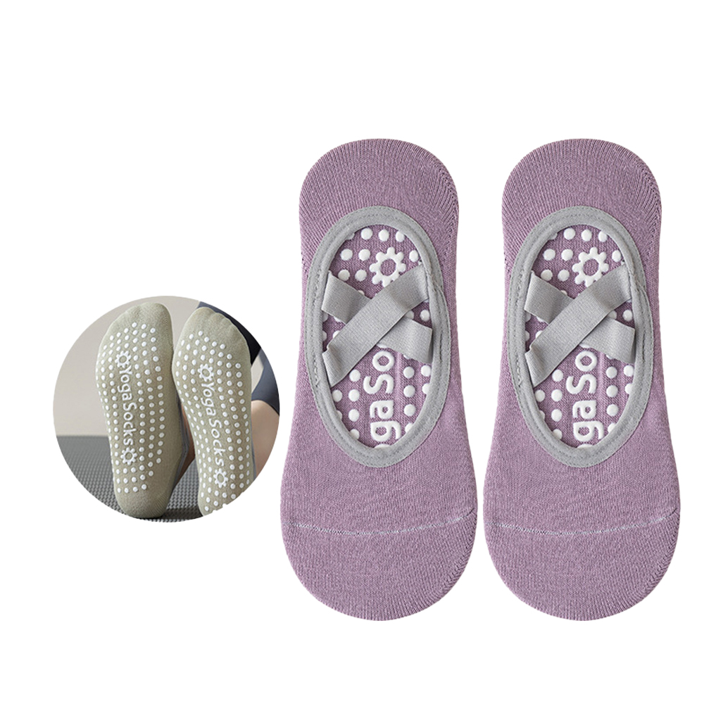 Socks Pilates Grip Socks for Women sllip Cross Strap No Show Socks