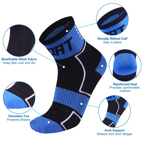 Socks Reflective Cycle Socks High-Visibility Breathable Athletic Socks Bike Riding Running Socks For Men And Women