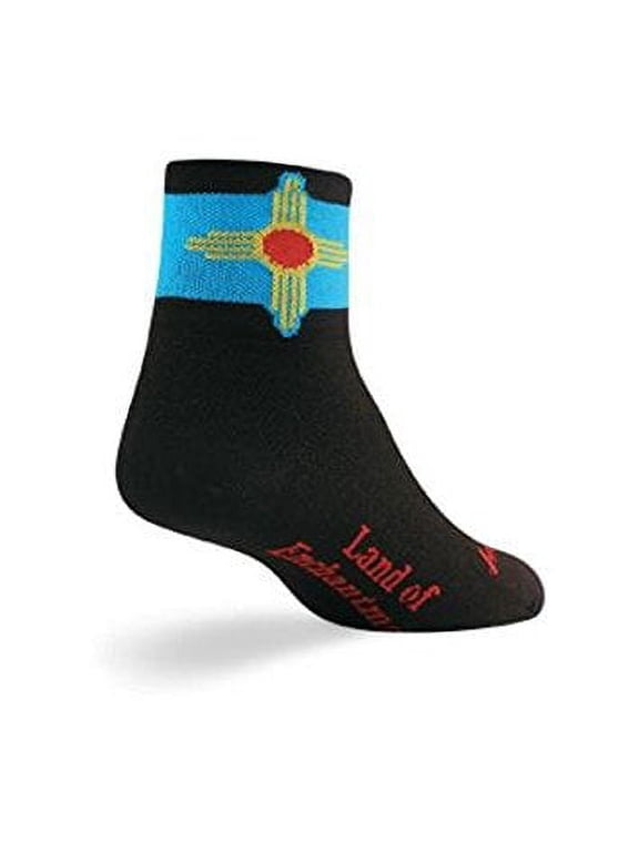Socks - SockGuy - Classic 3" New Mexico Flag S Cycling/Running