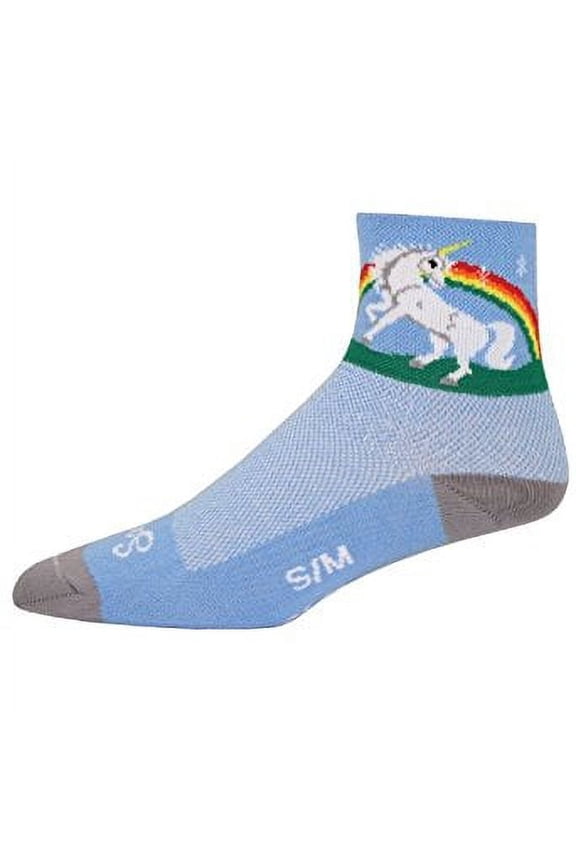 Socks - SockGuy - Classic 3" Unicorn L/XL Cycling/Running