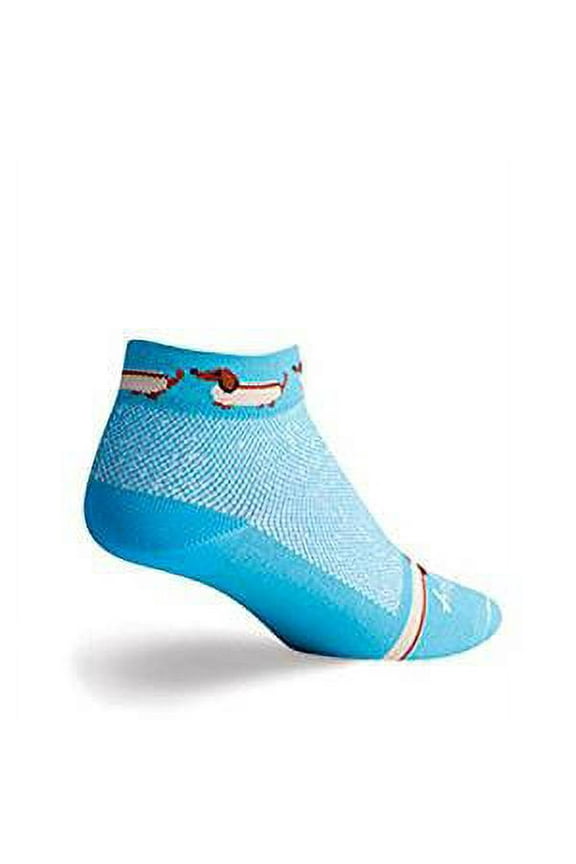 Socks - SockGuy - Classic Women 1" Weiner Dog Cycling/Running