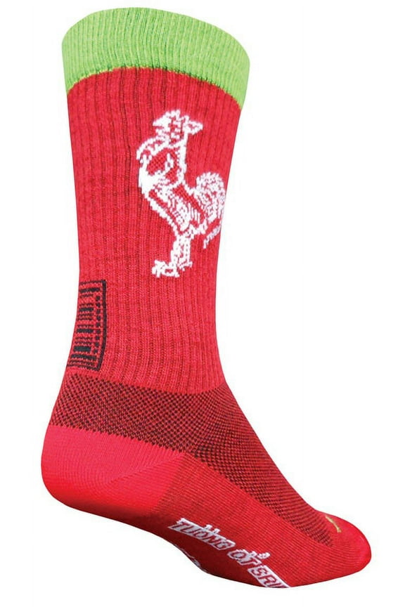 Socks - SockGuy - Crew 8" Sriracha Acrylic Crew L/XL Cycling/Running