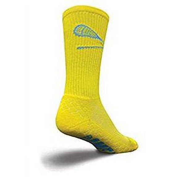 Socks - SockGuy - Lacrosse Padded LAX Yellow L/XL Cycling/Running
