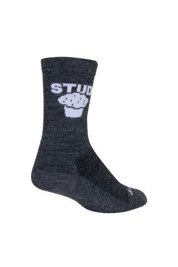 Socks - SockGuy - Stud Muffin S/M 6" Wool Crew WCRSTUDMFN