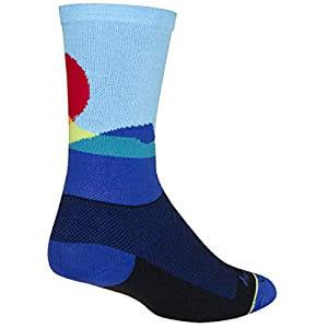 Socks - Sockguy - 6" Crew Redsun S/M Cycling/Running
