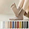 thumbnail image 1 of Socks Toe Socks Five Toe Socks Breathable Socks Odor Control Socks Cotton Socks Seamless Toe Pockets for Comfort Anti Friction Socks, 1 of 2