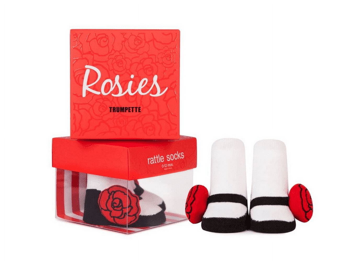 Amazon.com: Trumpette Baby Girls Socks-1 Pair, Rosie Rattle