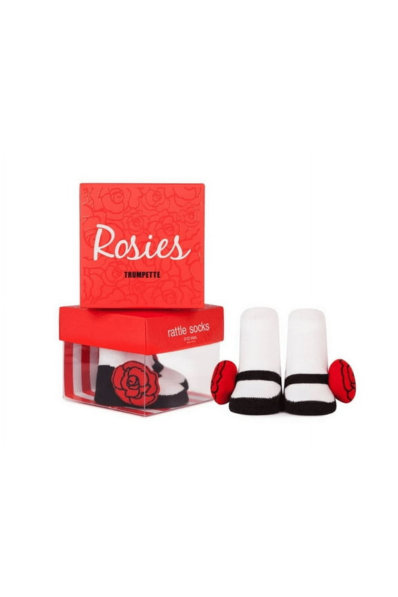 Socks - Trumpette - Rosie Rattle Red Baby Accessories 0-12 Mos