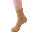 thumbnail image 1 of Socks Winter Solid Color Knitting Plush Warm Home Medium Tube Stockings Solid Socks For Women, 1 of 2