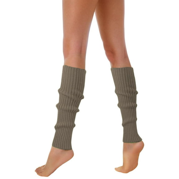 Socks for Women Leg Warmers Women's 80s 90s Neon Ribbed Wool Knitted Sock Sleeves Dance Fitness Socks Compression Socks for Women,Grey,One Size