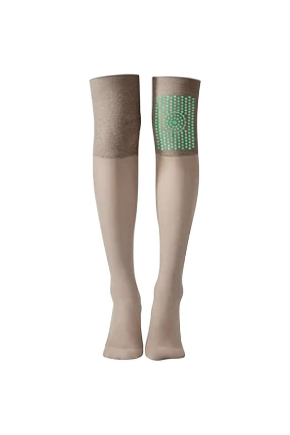Socks For Women Mugwort Moxa Velvet Self Heating Office Air Conditioned Stocks Anti Hooking Non Sslip Thin Knee Pads Knee Pads Leg Shapers Elastic Stockings Socks