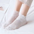thumbnail image 1 of Socks Women's Lace Boat Socks Women's Short Socks Shallow Mouth Women's Socks Japanese Style Lace Socks Boat Socks Invisible Socks with Cotton Soles, 1 of 6